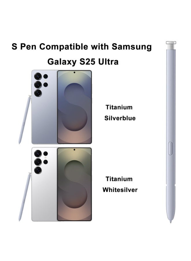 Galaxy S25 Ultra S Pen استبدال ل Samsung Galaxy S25 Ultra Stylus Pen,S25 Ultra Pen استبدال ل Samsung Galaxy S25 Ultra 5G 6.9 في جميع الإصدارات S Pen,EJ-PS938BBEGUJ (الفضة الخفيفة) - Image 2